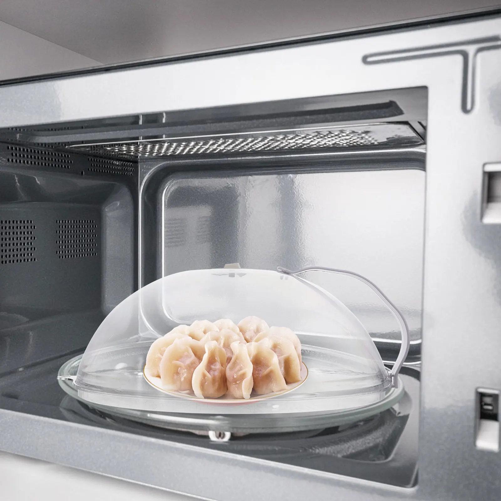 

Microwave Food Cover Heat resistant Kitchen Lid Splash Guard Plastic PP Fruit Fresh Keep Refrigerator Camp Picnic