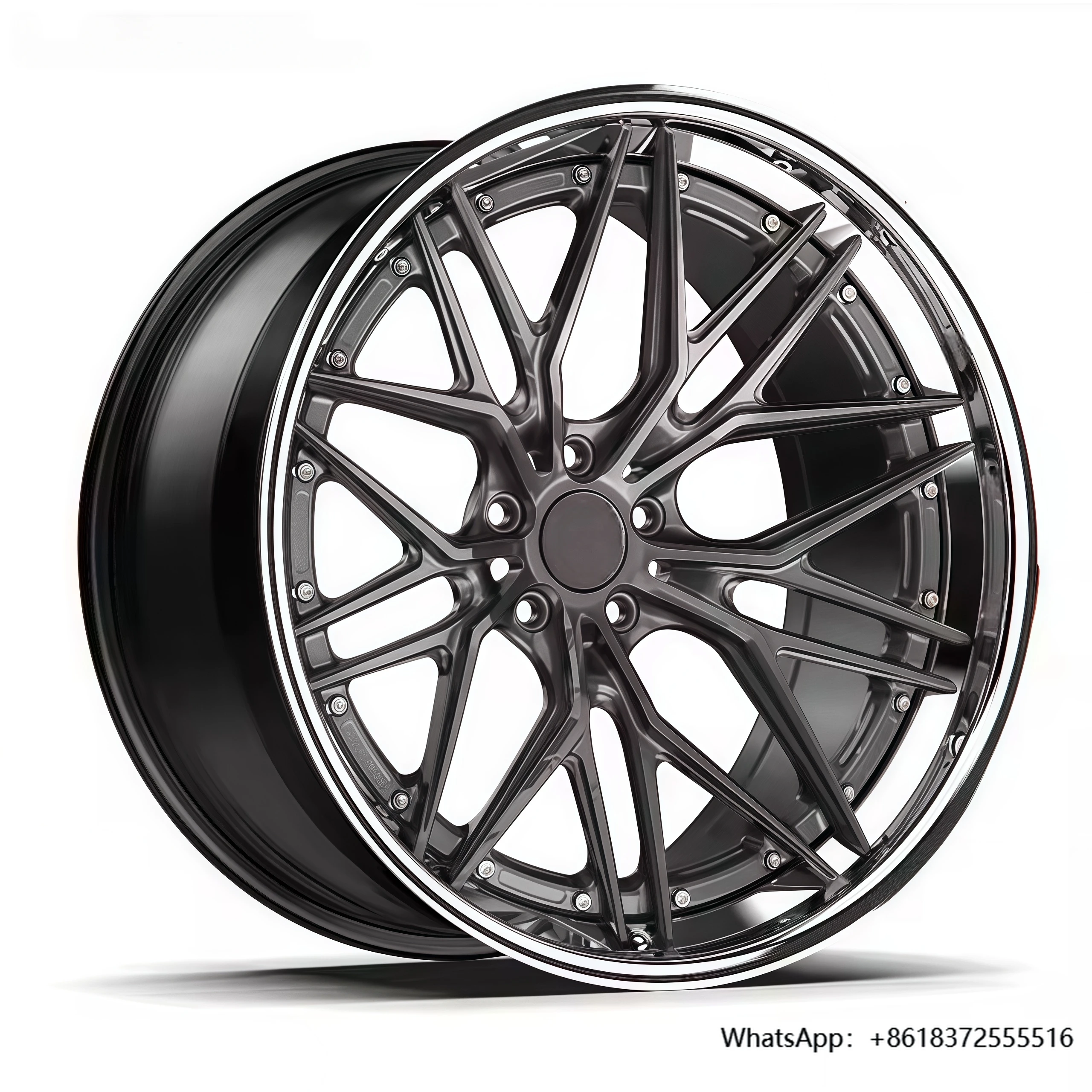 

daLuxury Forged Racing Car Wheel 5x120 Multi-Spoke Concave Design Rivets 5x112 5x115 Sizes Made Aluminium Alloy for Ferrari