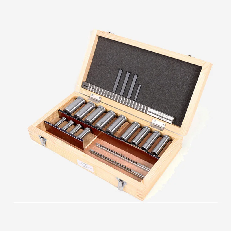

22pcs HSS Keyway Broach Set Bushing Shim Set Metric System 12-30 Keyway Tool Knife for CNC Machine