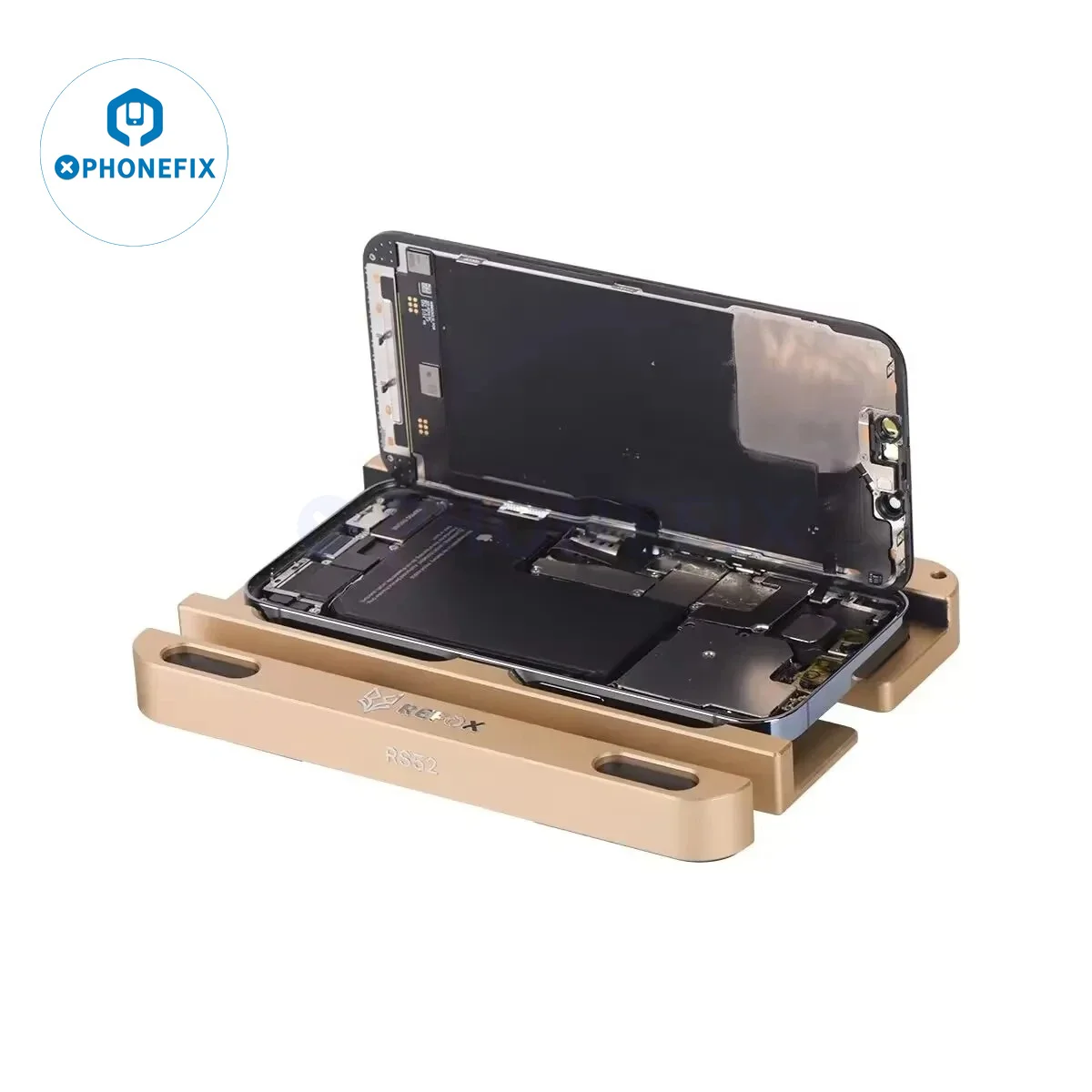 REFOX RS52 Universal Mobile Phone Screen Holder Suction Clamping Fixture For iPhone Samsung Xiaomi Back Cover Disassemble Tool