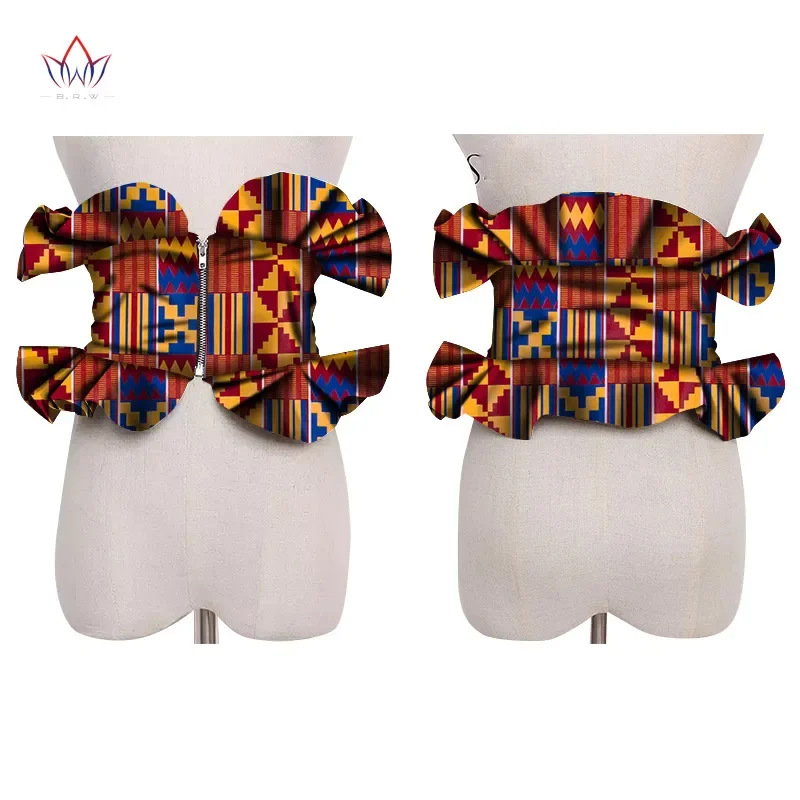 2023 African Print Obi Ankara Multi-color Peplum Skirts For Women Gift Statement Belt Accessory Ankara Handmade Jewelry SP041