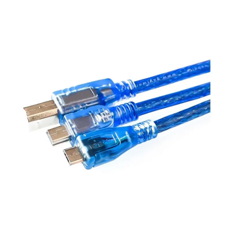 30cm USB Cable for Uno r3/Nano/MEGA 2560/Leonardo/Pro micro/DUE Blue High Quality A type USB/Mini USB/Micro USB 0.3m for Arduino