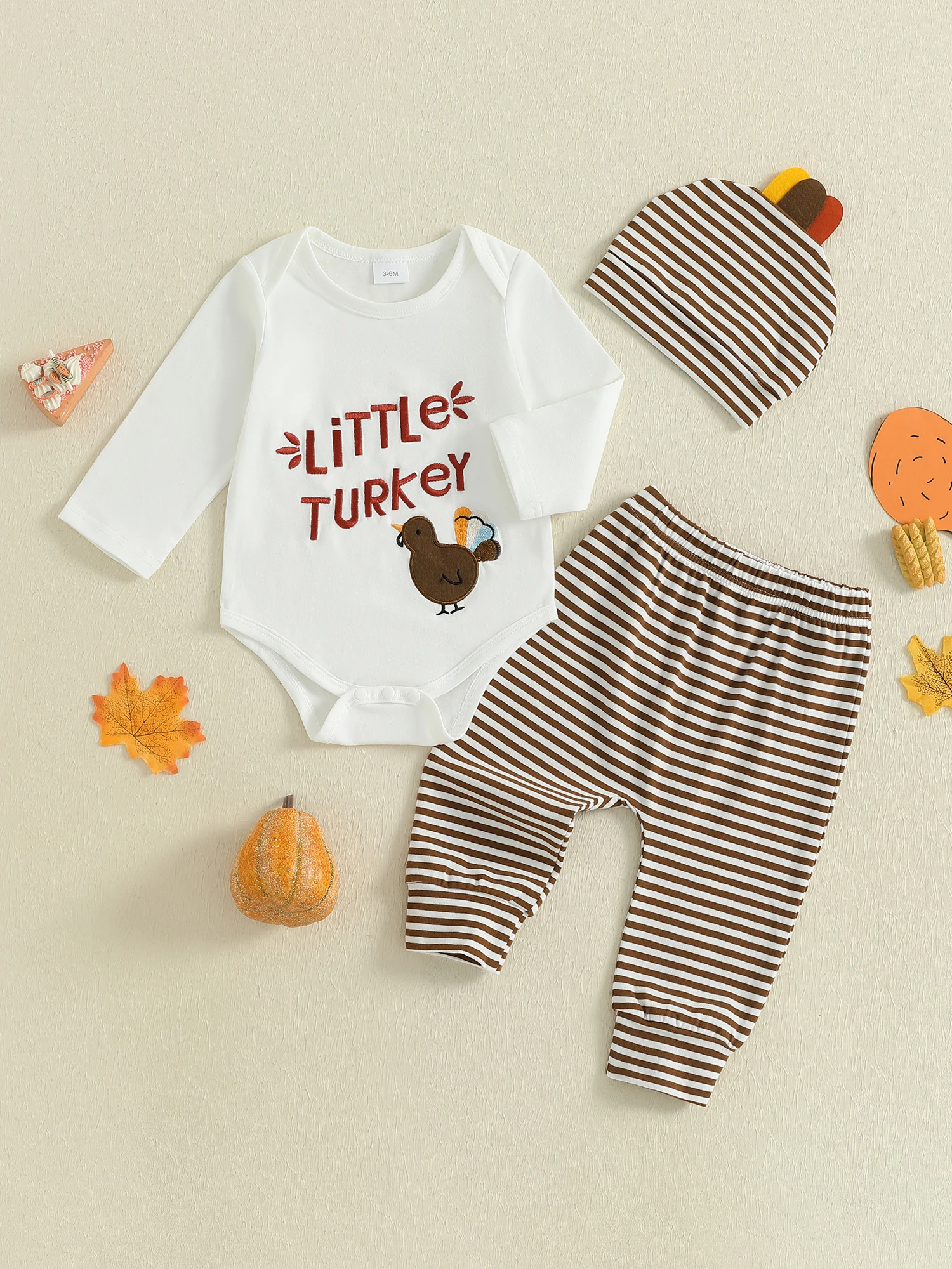 

Наряд на День Благодарения для маленьких девочек, платье с длинными рукавами и вышивкой тыквы, эластичные леггинсы и повязка на голову, комплект из 3 предметов