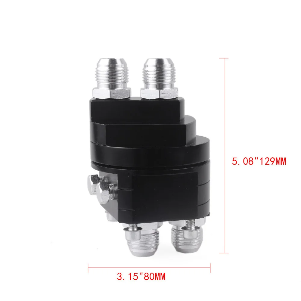 Automobile Modification Accessories 2-in-1 Split Oil Cake, Oil Temperature, Oil Pressure Gauge, Cooler, Metal Adapter AN10