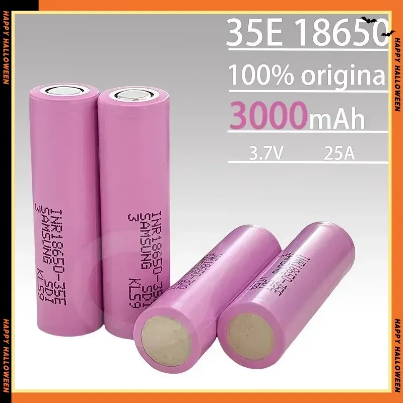 New best-selling rechargeable battery 18650 3500mAh 25A discharge INR18650 35E 3500mAh 18650 lithium-ion 3.7V