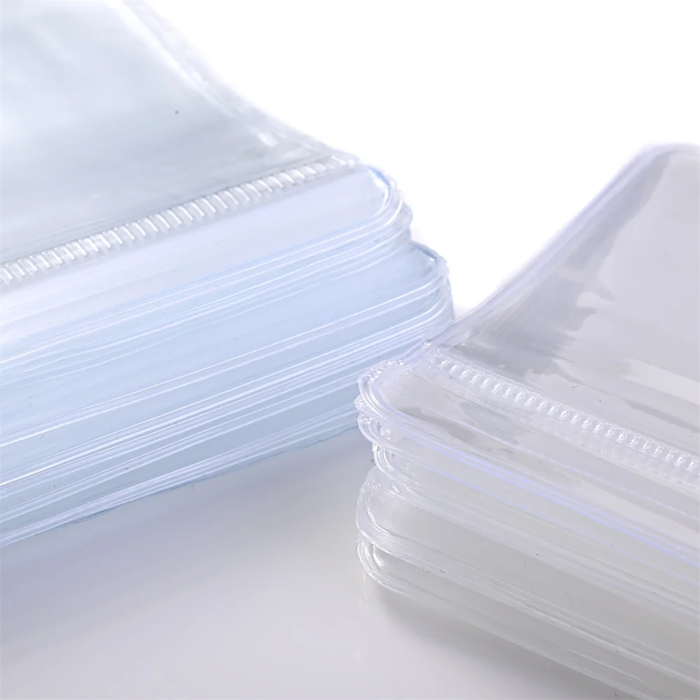 50 Stück Klare Wiederverwendbare Plastiktüten Hochwertige Verpackungsbeutel Klare Versiegelungsbeutel für Schmuckverpackungen und Kleinteilelagerung – Detail 6
