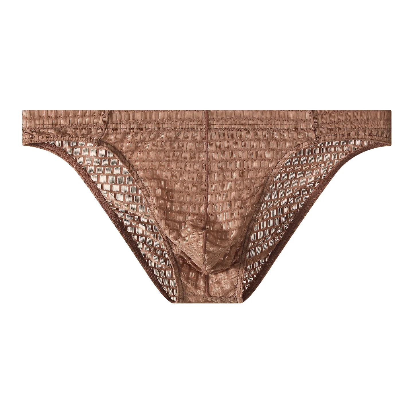 

Men's Crocodile Pattern Mesh Briefs Sexy Sheer See-through Low Rise Underwear