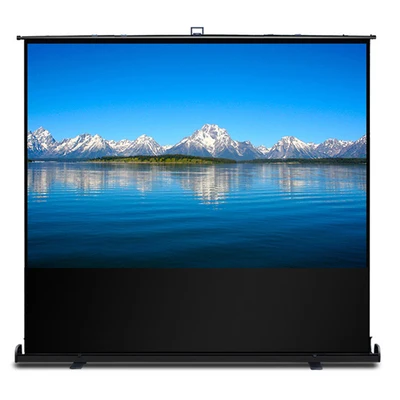 

XJK Home Cinema Electric Tension 100" Floor Screen For Ust Alr Laser Projector Floor Rising Motorized Alr Ust 120 Screen