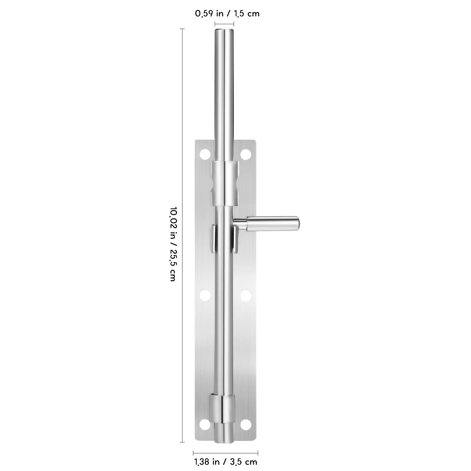Pestillo de perno deslizante de acero inoxidable engrosado, cerradura de puerta resistente para puerta interior, puerta de Granero, perno de bastón, Hardware de seguridad