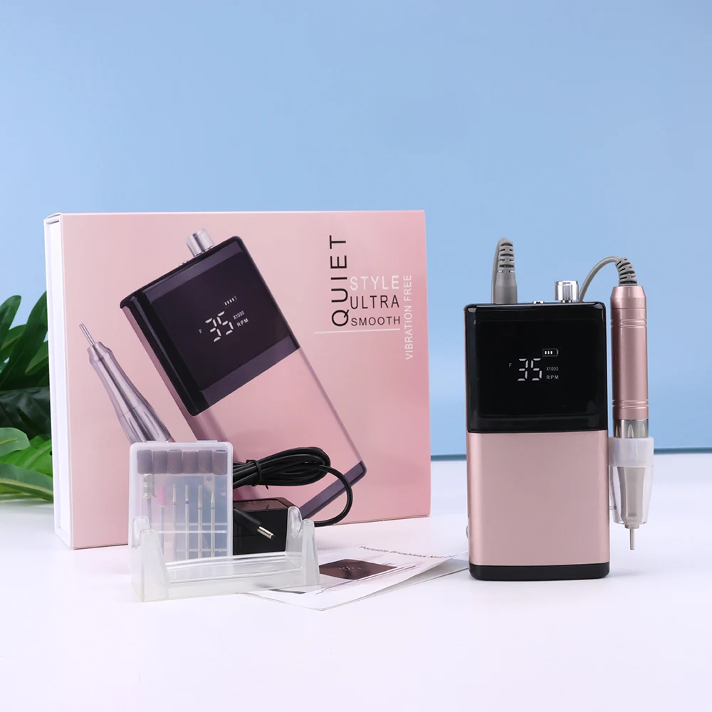 35000 RPM Draagbare 65 W Coreless Motor Handvat Draadloze Stille Handvat Nagelboormachine met Bescherm Shell 35 K K krachtige Pro Sander