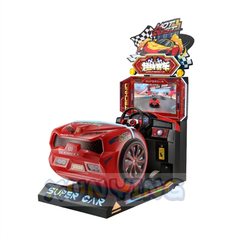 Arcade Videospiel Autospiele Racing Happy Racing Arcade Kinder Rennwagen Spielmaschine