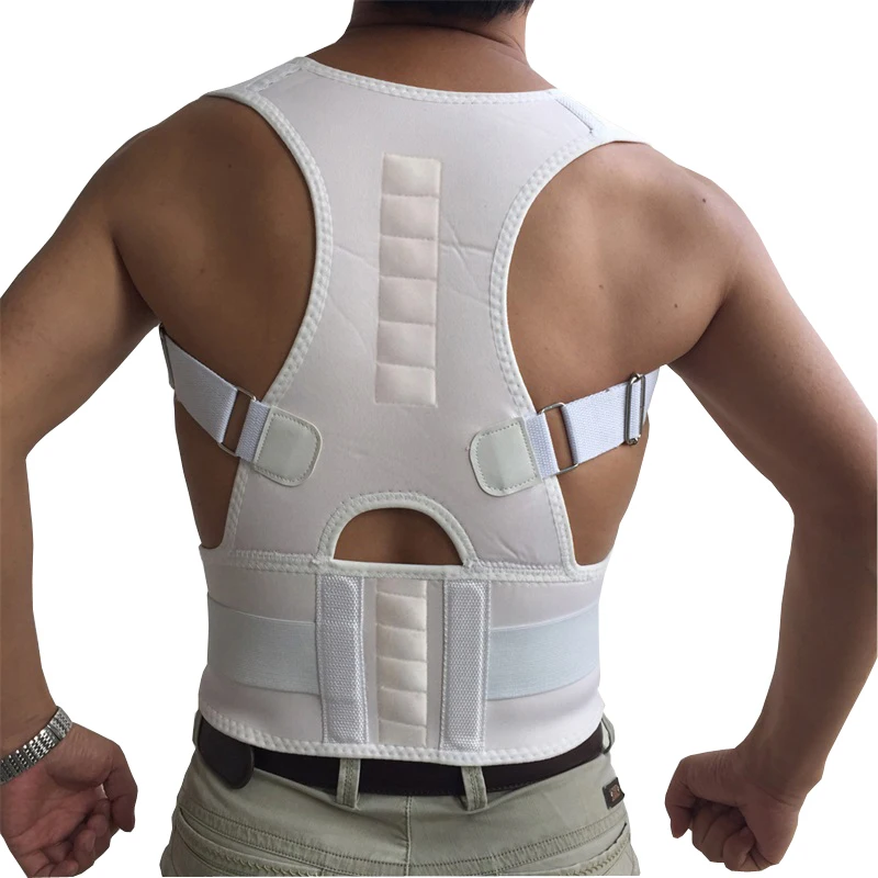 

Magnetic Therapy Adult Back Corset Shoulder Lumbar Posture Corrector Bandage Spine Support Belt Back Support Posture Correct2027