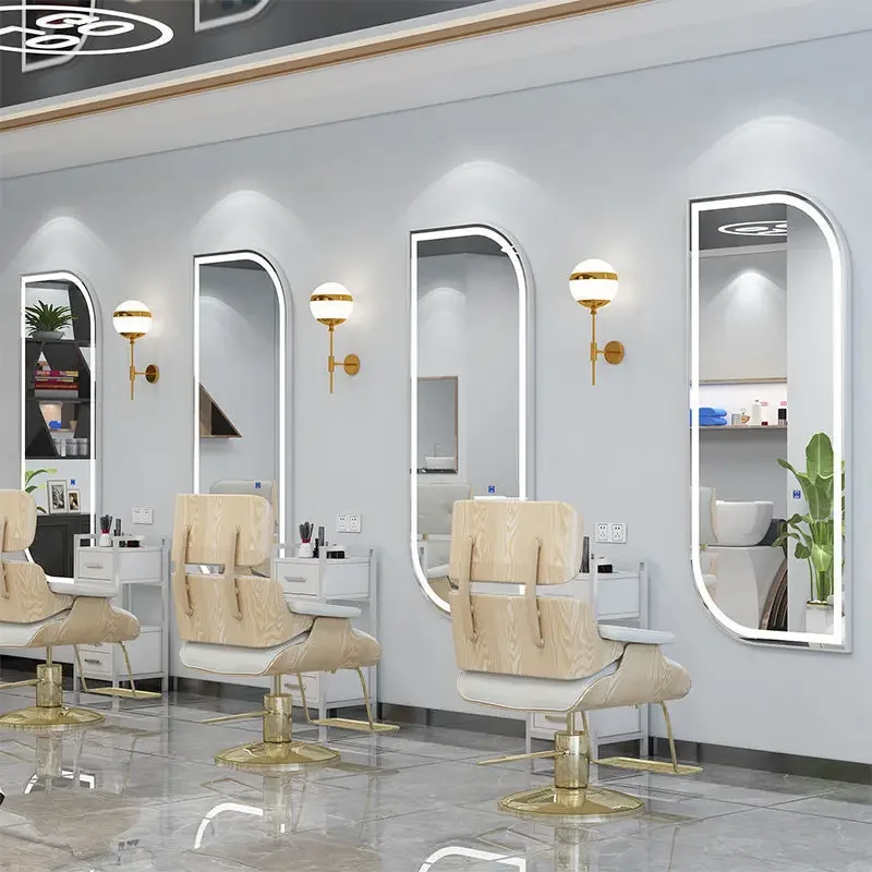 Barbershop Beauty Mirror 170x70CM Large Wall Hanging Simple European Style Porch Hair Salon Special Makeup Whole Body Mirror