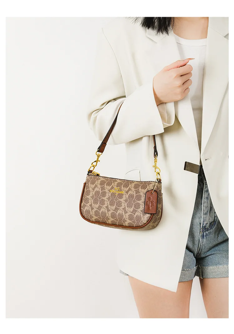 Hochwertige Damen-Umhängetasche, klassische Vintage-Handtasche, elegante Designer-Ledertasche für Frauen. – Detail 11