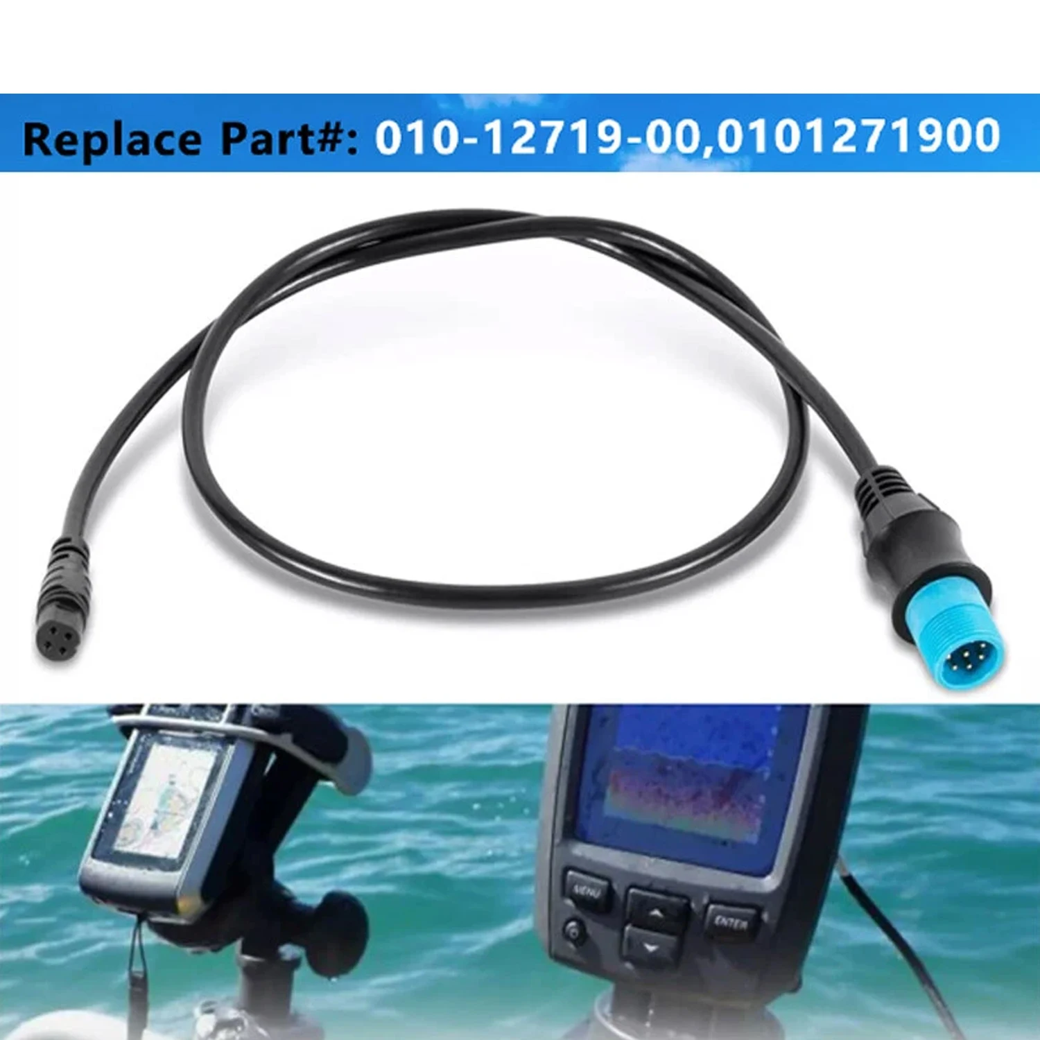 0101271900 Adapter Fit for Garmin AIRMAR, ECHOMAP/ECHOMAP Plus/ECHOMAP UHD/ECHOMAP Ultra, Fish Finder