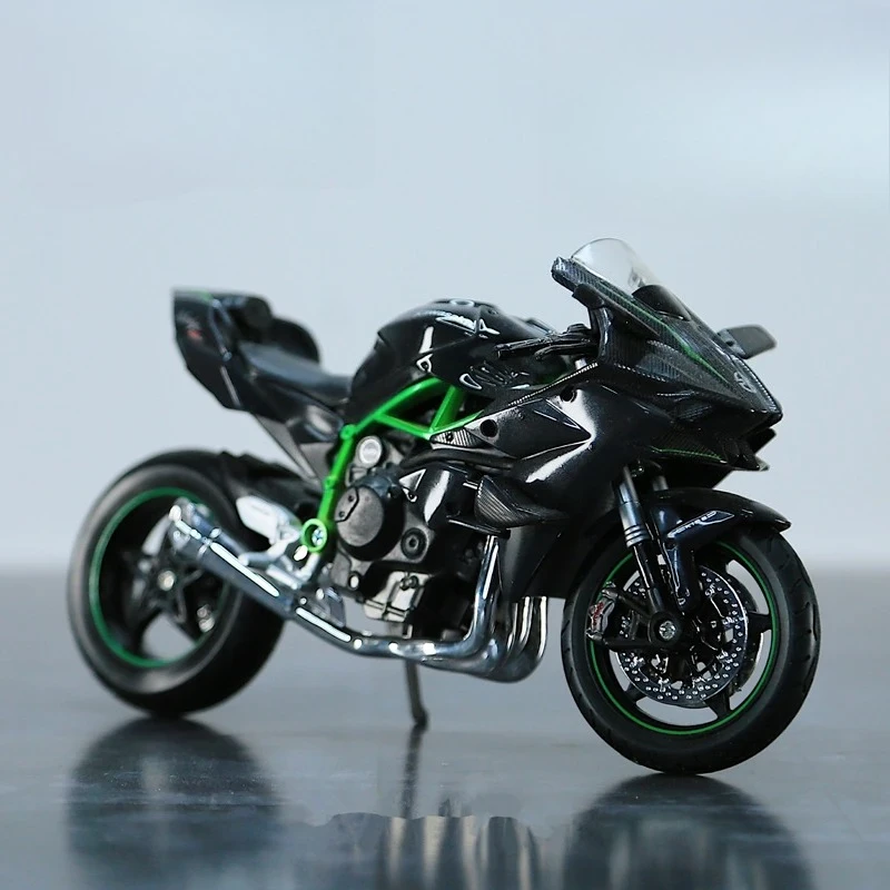 

Модель гоночного мотоцикла H2R из сплава, масштаб 1:12, имитационная литая металлическая модель уличного мотоцикла, детская игрушка, подарок