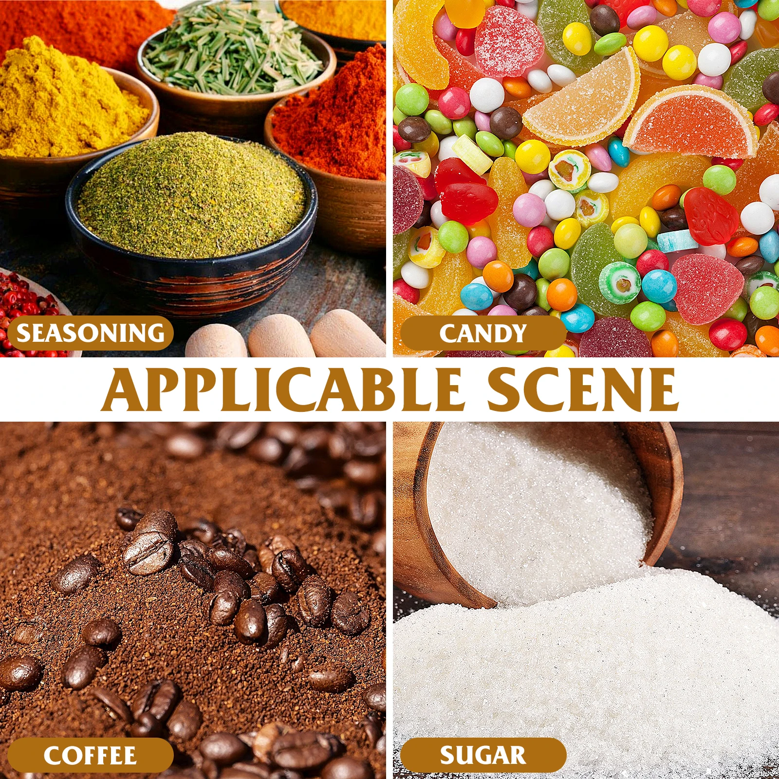 

2 set Seasoning Box Acrylic Spice Container Salt Pepper Sugar Holder Kitchen Supplies Condiment Dispenser Heat Resistant