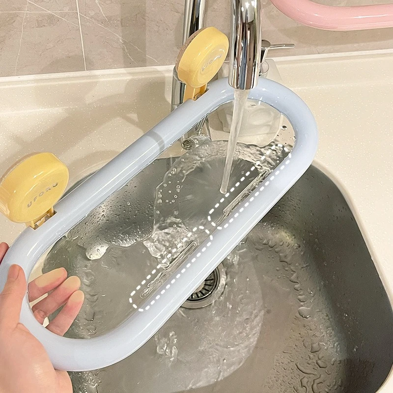 Estante ovalado con ventosa para baño, sin perforaciones, Gel de ducha montado en la pared, desinfectante de manos, estante de almacenamiento de dopamina