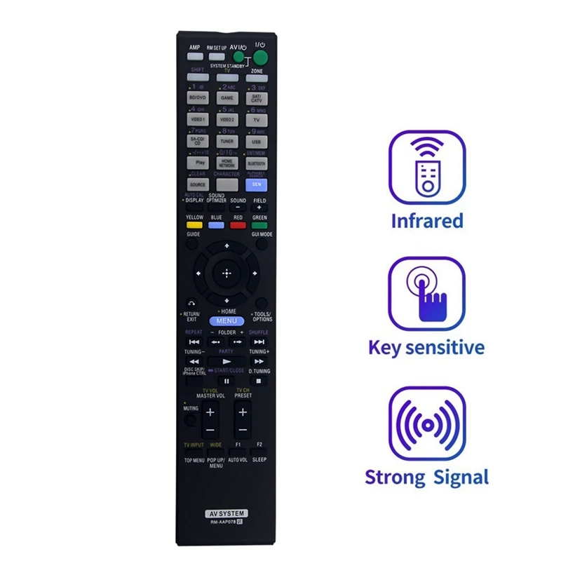 Replace RM-AAP078 Remote Control For Sony AV SYSTEM Remote Control