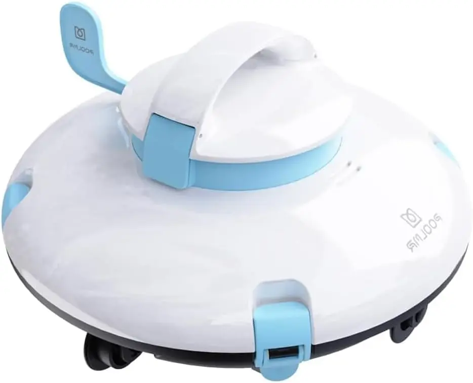 Robotic Pool Cleaner - Above Ground Pool Vacuum - 52 Ft/Min Speed, Dual-Motor, IPX8 Waterproof, Self-Parking, Ideal for Flat Swi