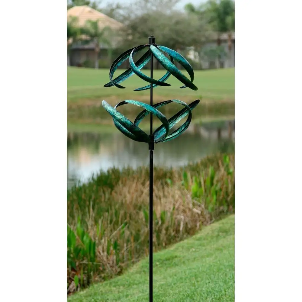 Blue Sphere Wind Spinner