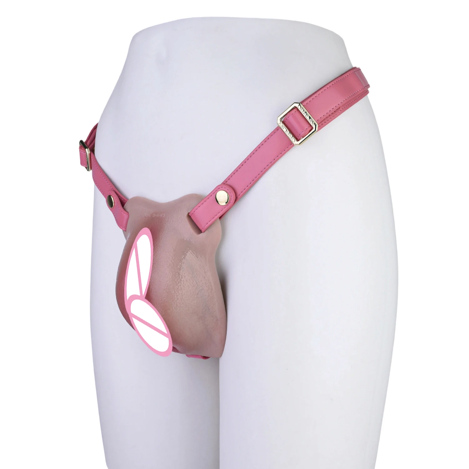 FAAK Silicone Sex Grinder Thick Pussy Relistic Camel Toe Strapon Insertable Vagina Pad Thongs Panties For Transgender Men view 3