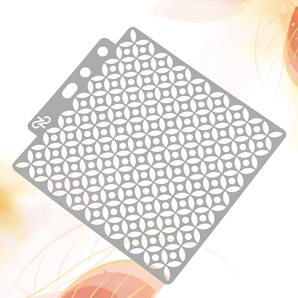

Drawing Stencil Assorted Patterns Hollow Out Art Painting Template for Craft Scrapbooking DIY Cake Decor ( )