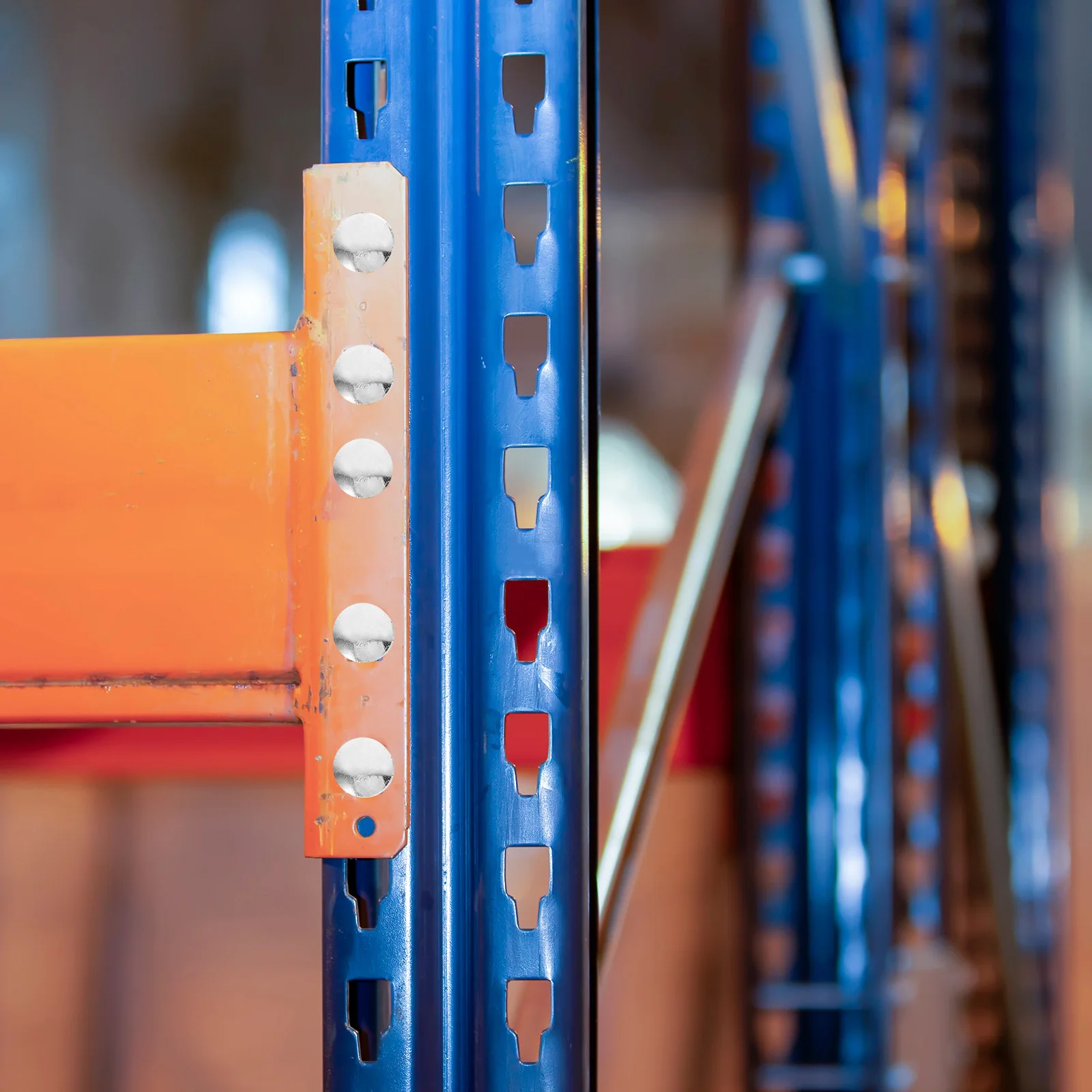 

100pcs Galvanized : M5 Iron Racking Drop Pins For Pallet Rack Safety J Bolt Heavy Duty Warehouse Shelving Clip Cross