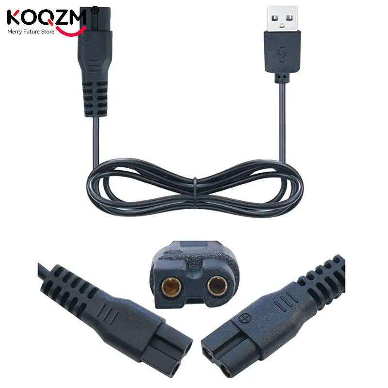 Cortadora de pelo eléctrica para mascotas, Cable de carga USB, cargador de Cable de alimentación, adaptador eléctrico, línea de carga