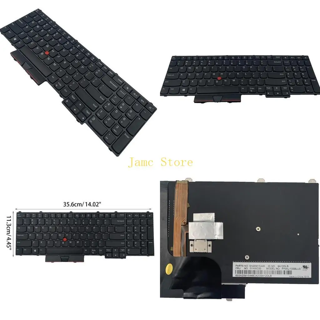 

LX0B оригинальная английская клавиатура для ноутбука с подсветкой для ThinkPadP51 P71 P50, черная