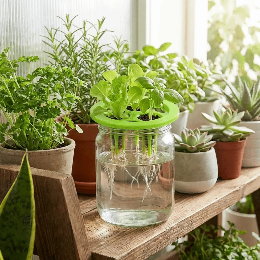 20PCS Plastic Hydroponic Seedling Pots 3 Holes Breathable Hydroponic Basket Portable Planting Mesh Pots Aerated Root Growth