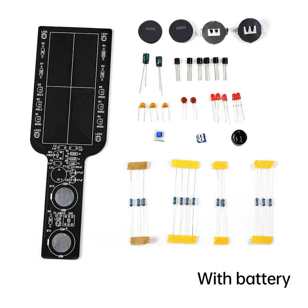 DC3-5V Handheld Simple Metal Detector Electronic Kit DIY Metal Detector Kit DIY Technology Training Welding Metal Detector