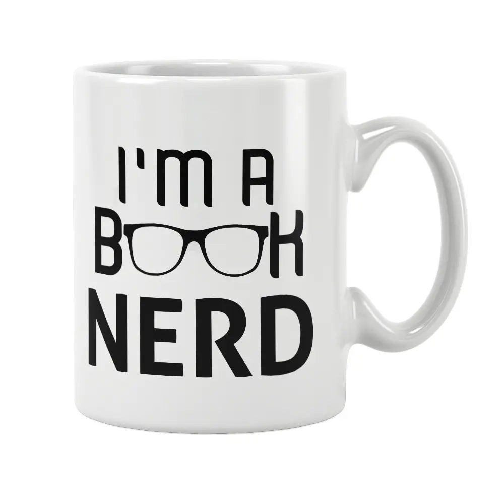 Book Nerd Mug Coffee Tea Cup Unique Special Birthday Anniversary Stıdents Gifts Women Men