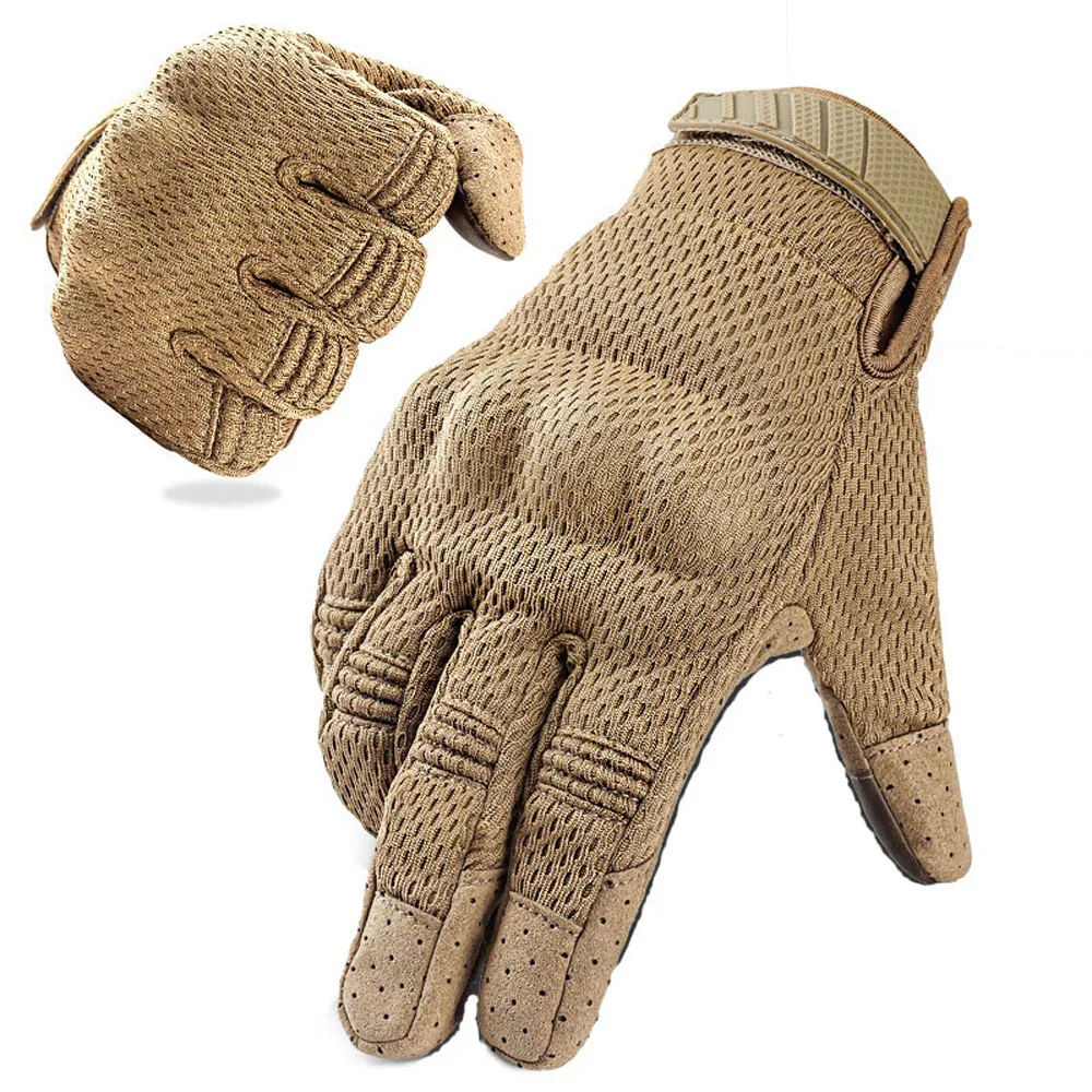 Men's Tactical Touch Screen Full Finger Gloves Compatible Combat Shooting Hunting Outdoor Sports Work Mittens Gloves