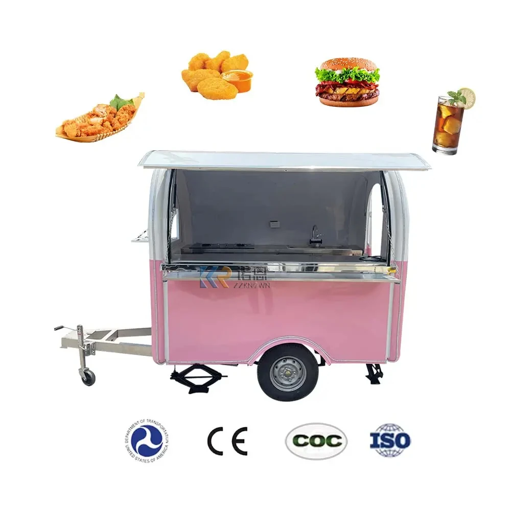 Long Service Life High Safety Level Fully Equipped Truck Customized Size Food Trailer For Sale null