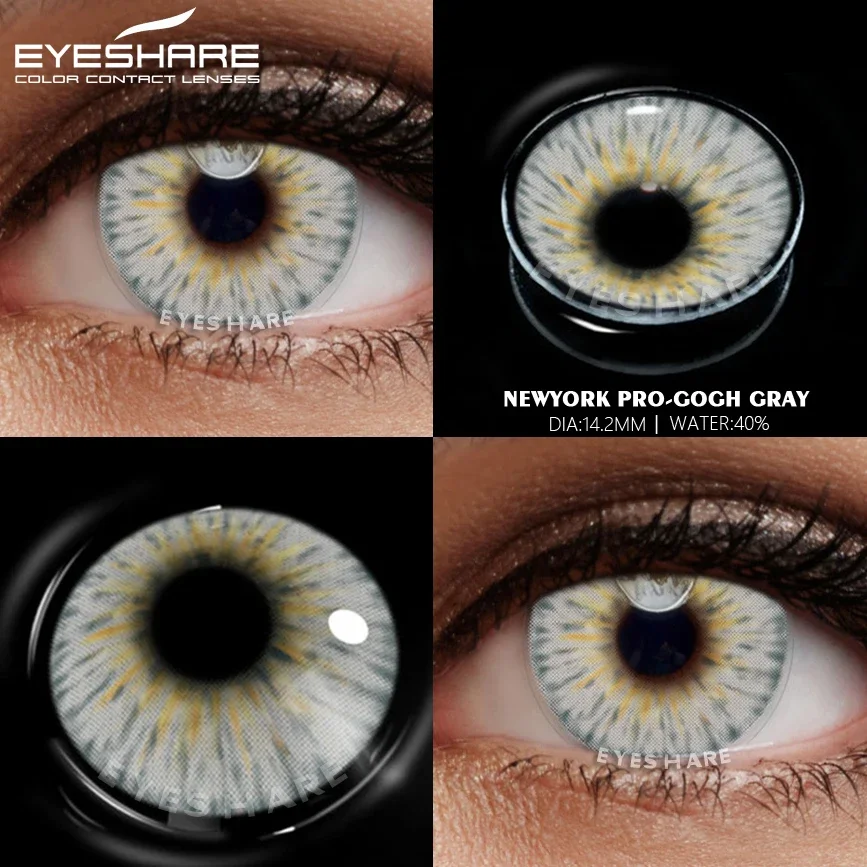 EYESHARE Color Contact Lens New York Colored Contact Lenses for Eyes Yearly Use Cosplay Contact Lens Eye Cosmetic  Lens Makeup