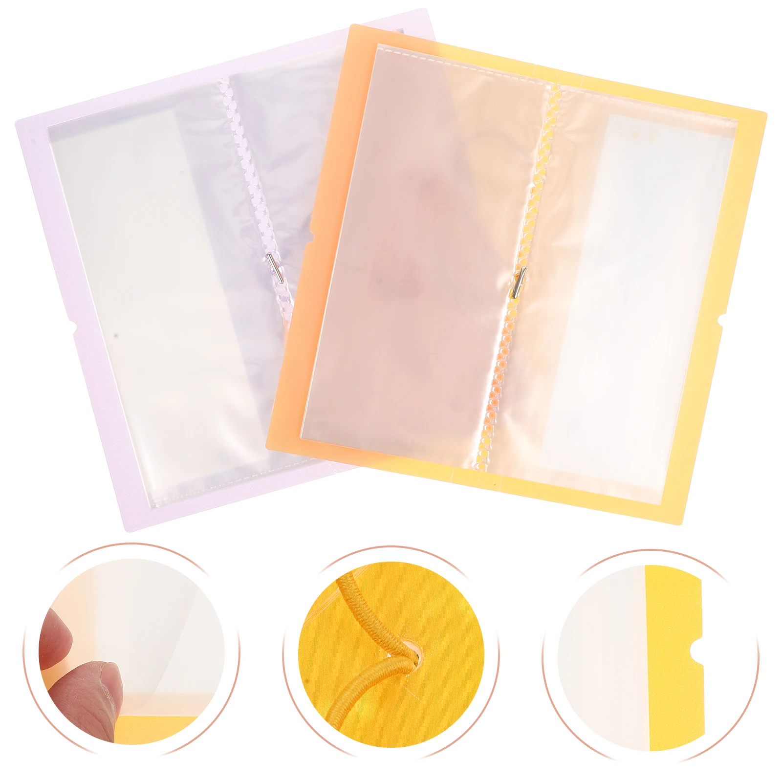 

2 Pcs Sticker Collect Book Collecting Album Storage Keeper for Stickers Holder Collection