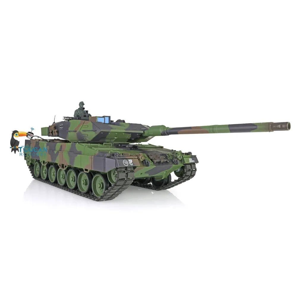 Toys Heng Long 1/16 7.0 Plastic Leopard2A6 RC Tank 3889 W/ 360° Turret Barrel Recoil Ready to Run Model TH17576
