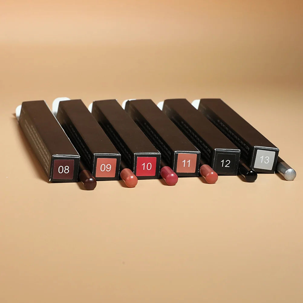 

12Pcs Lip Liner Pencils Waterproof Long Lip Shaping Pencil for Precise Makeup Natural Look Portable