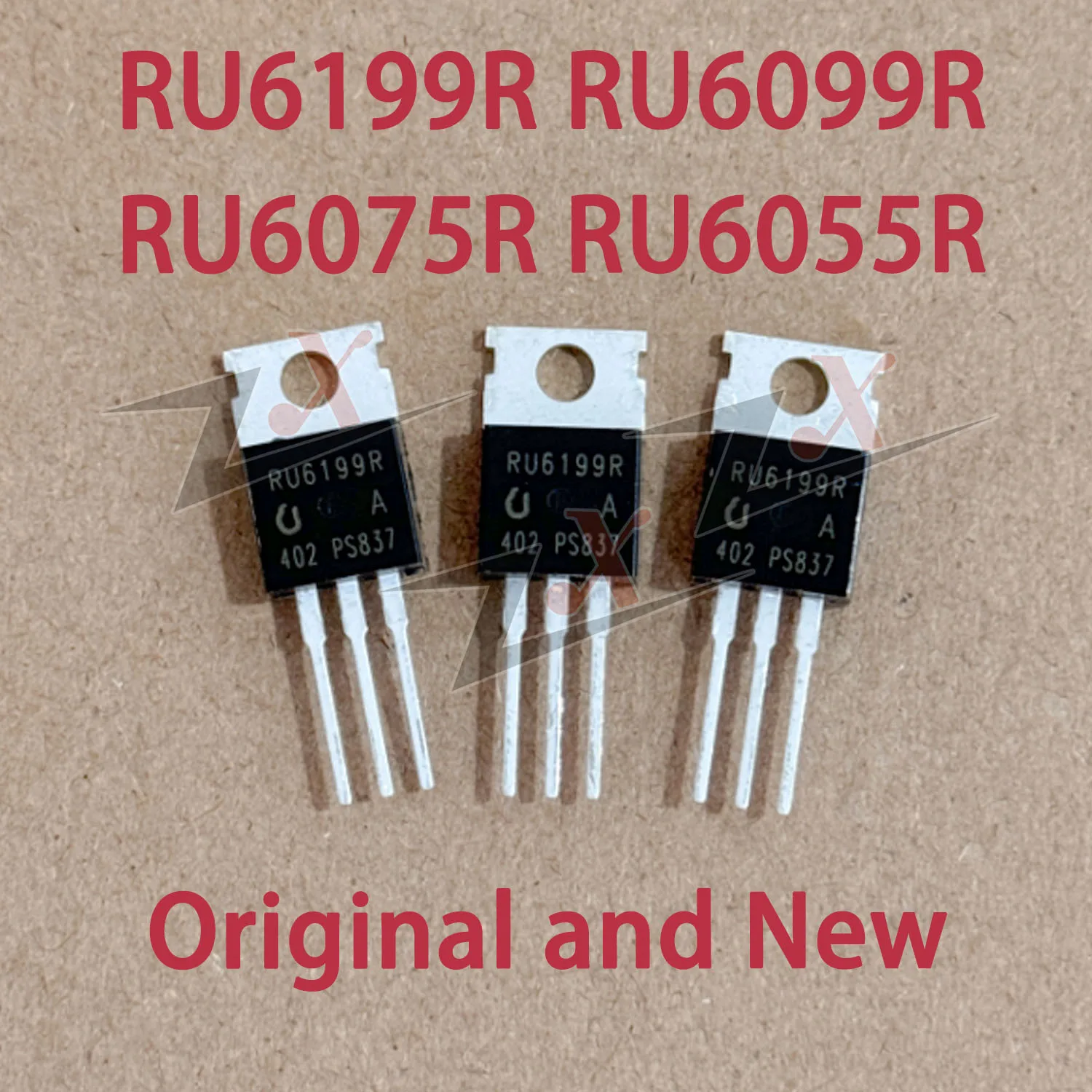 

10pcs RU6199R RU6099R RU6075R RU6055R RU6581R TO-220 Original RU6199R