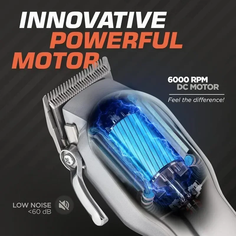 ماكينة حلاقة احترافية للرجال ماكينة حلاقة عالية الطاقة قابلة للتعديل ماكينة قص الشعر اللاسلكية 0 ماكينة قص الشعر