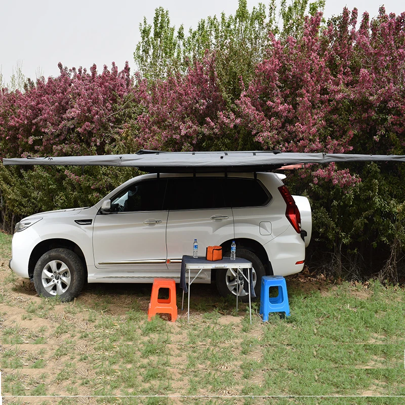 Arcadia Outdoor Portable 180 Degree Car Side Awning Retractable Wind Screen Awning Tent Custom