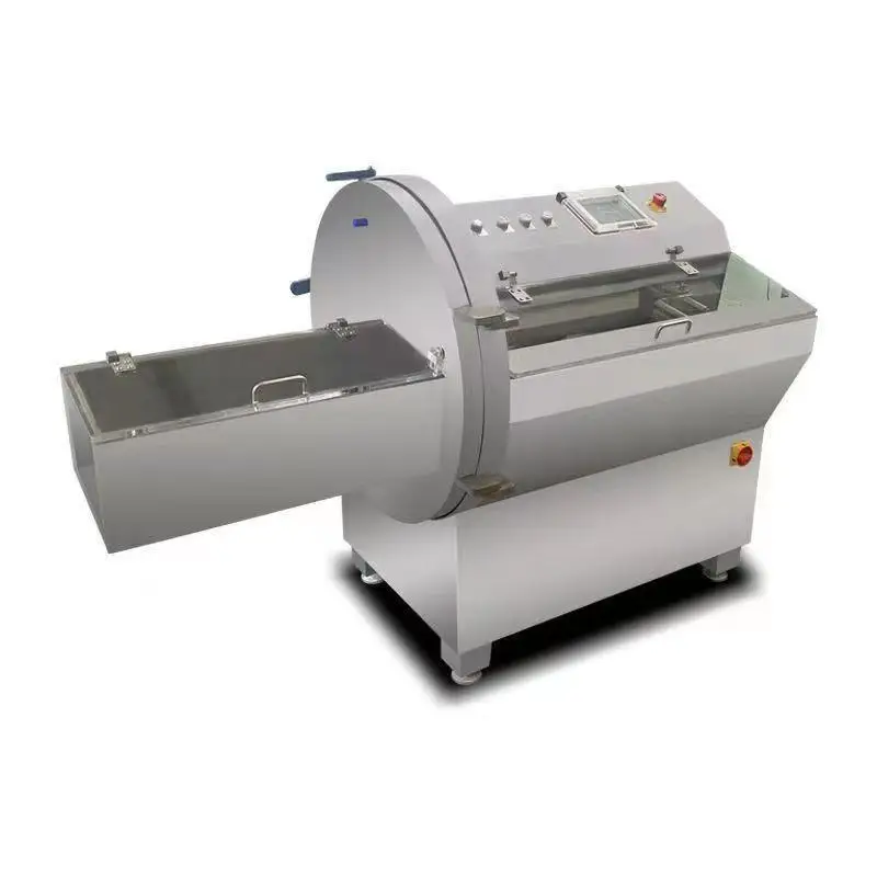 Máquina cortadora de salchichas, carne congelada, costilla, tocino, pollo, pato, pescado, jamón, queso, usada Industrial