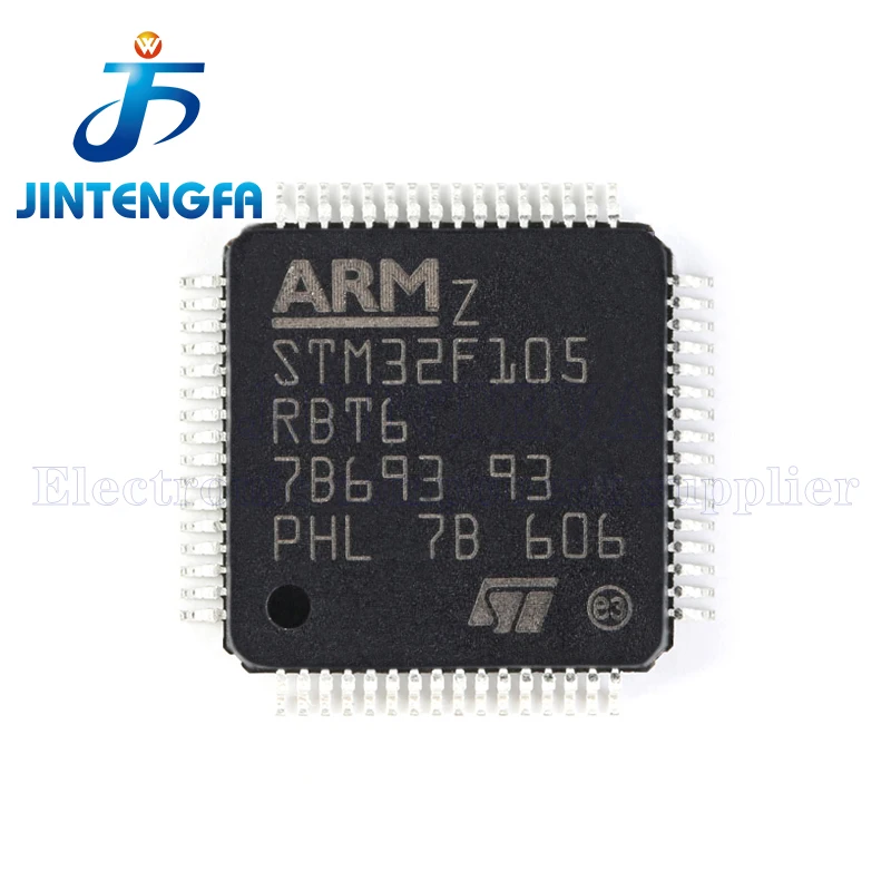 STM32F105 STM32F105R8T6 STM32F105RBT6 STM32F105RCT6 STM32F105VBT6 STM32F105VCT6 LQFP-64/100 ARM MCU SMD IC مايكرو