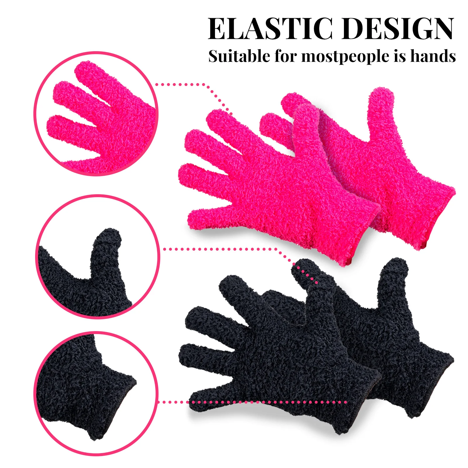 Hair Dye Gloves Bleach Blender Hairdressing Glove Salon Reusable Gloves For Perm Curling Heat Resistant Hairstylist Accessories