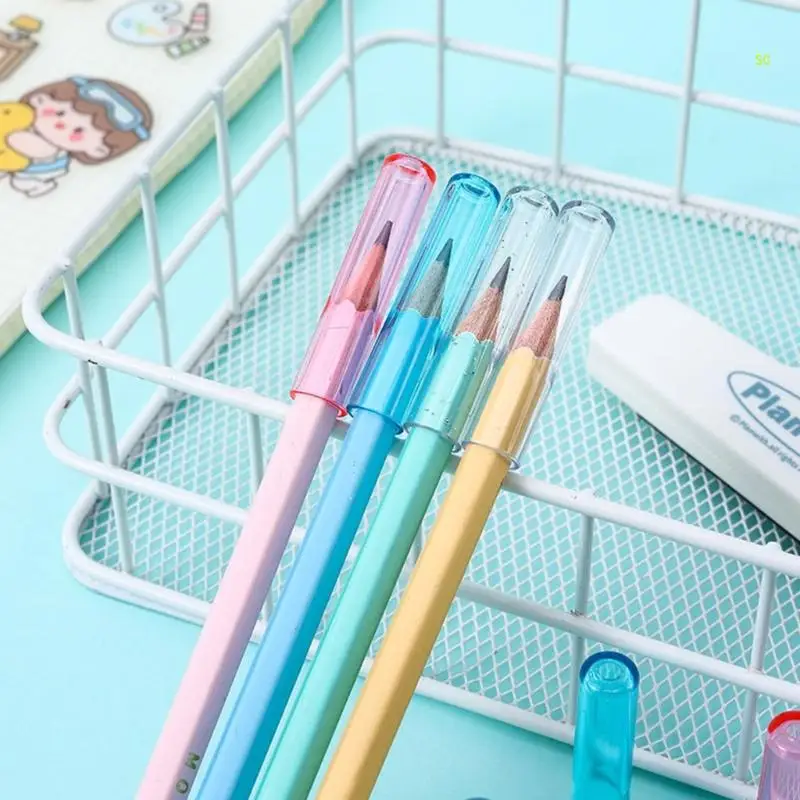 18 шт., пластиковые топперы для карандашей, прозрачные колпачки для карандашей, чехлы для кончиков ручек, прозрачные топперы для