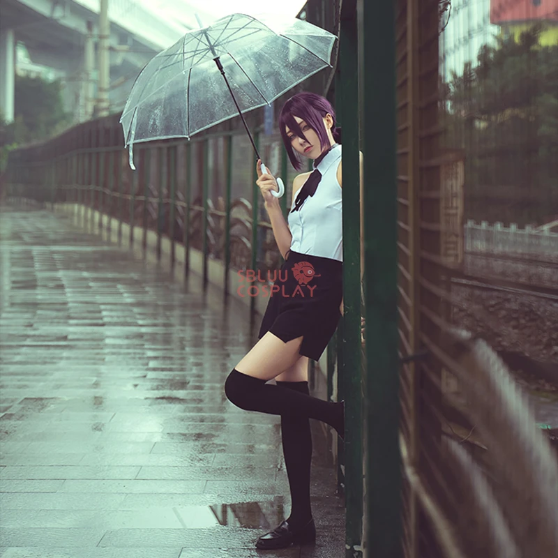 SBluuCosplay في المخزون Reze تأثيري حلي R جودة المرأة قميص السراويل هالوين حفلة هدية الكريسماس الزي #5