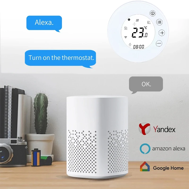 Tuya X7 Wifi Smart Heating Thermostat LCD Display Voice Control Alexa Alice/Electric/Water Floor Temperature Controller