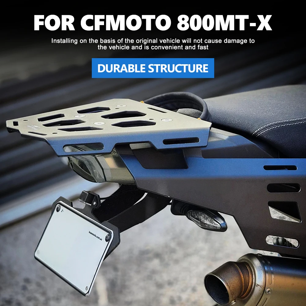 Motorcycle Rear Luggage Rack Top Case Rear Rack Carrier Enlargement Luggage For CFMOTO 800MT-X 2024-2026
