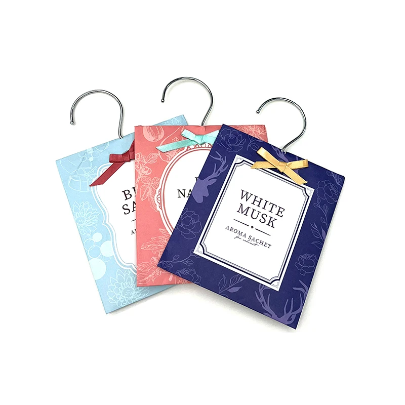 1PC sachet תלוי ארון בגדים שינה שקית שקית נייר אנטי לבן מוסק ארון בגדים המכונית חתוך עובש ארומטיזדור ניחוח